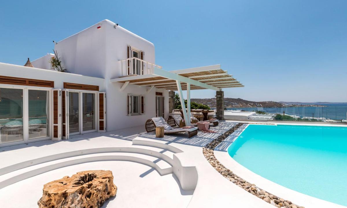 Luxury Ocean View Villa Mykonos Centre Mykonos Town Exterior foto