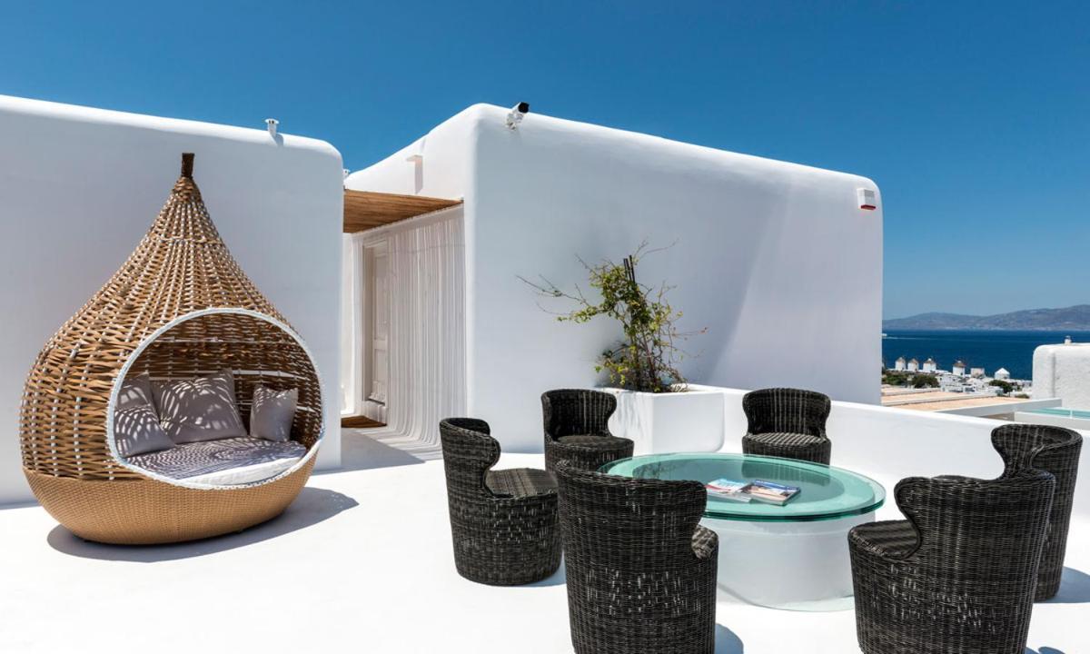 Luxury Ocean View Villa Mykonos Centre Mykonos Town Exterior foto