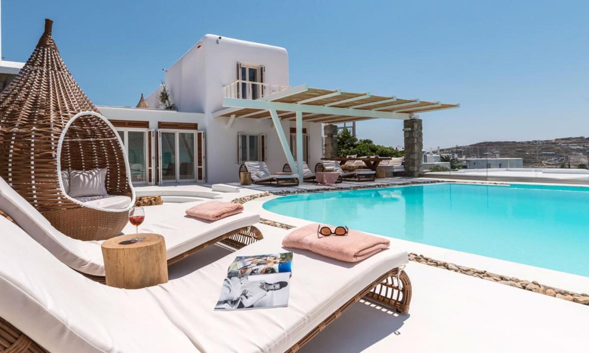 Luxury Ocean View Villa Mykonos Centre Mykonos Town Exterior foto